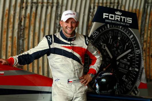 Petr Kopfstein With his Fortis Watch and Famous Fortis Tail